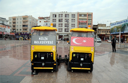 Kilis Belediyesi tarafndan hizmete sunulan sprge taksiler hizmet vermeye balad