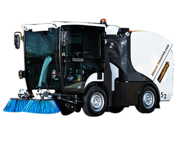 Dizel, Kaldrm ve Granit Zemim Ykama Sprge Makinesi Boschung S2 Urban Sweeper