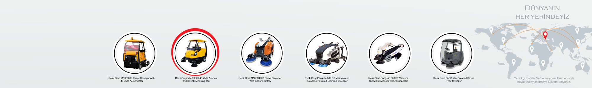 Renk Grup MN-E8006 48 Volts Street Sweeper Taxi